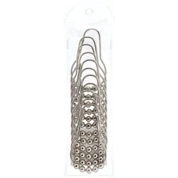 our goods Metal Shower Curtain Rings - Silver