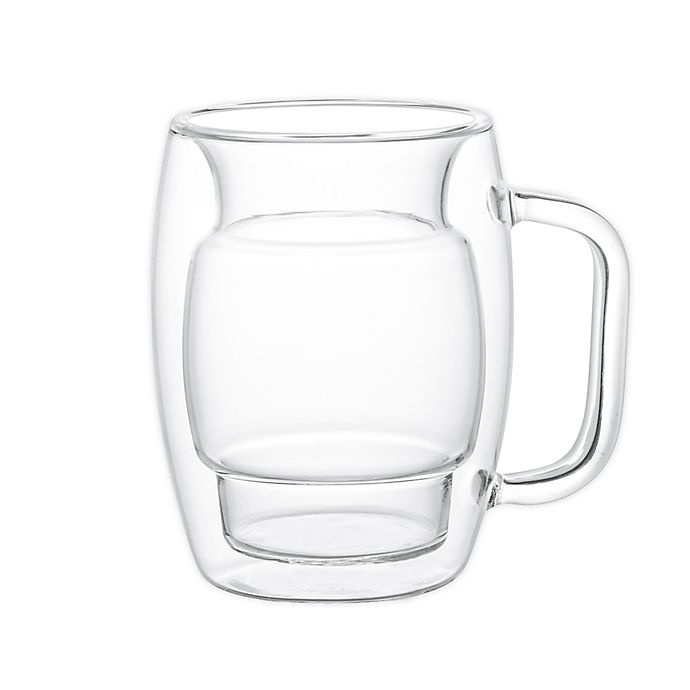 slide 1 of 1, JoyJolt Cadus Insulated Glass Coffee Mugs, 4 ct