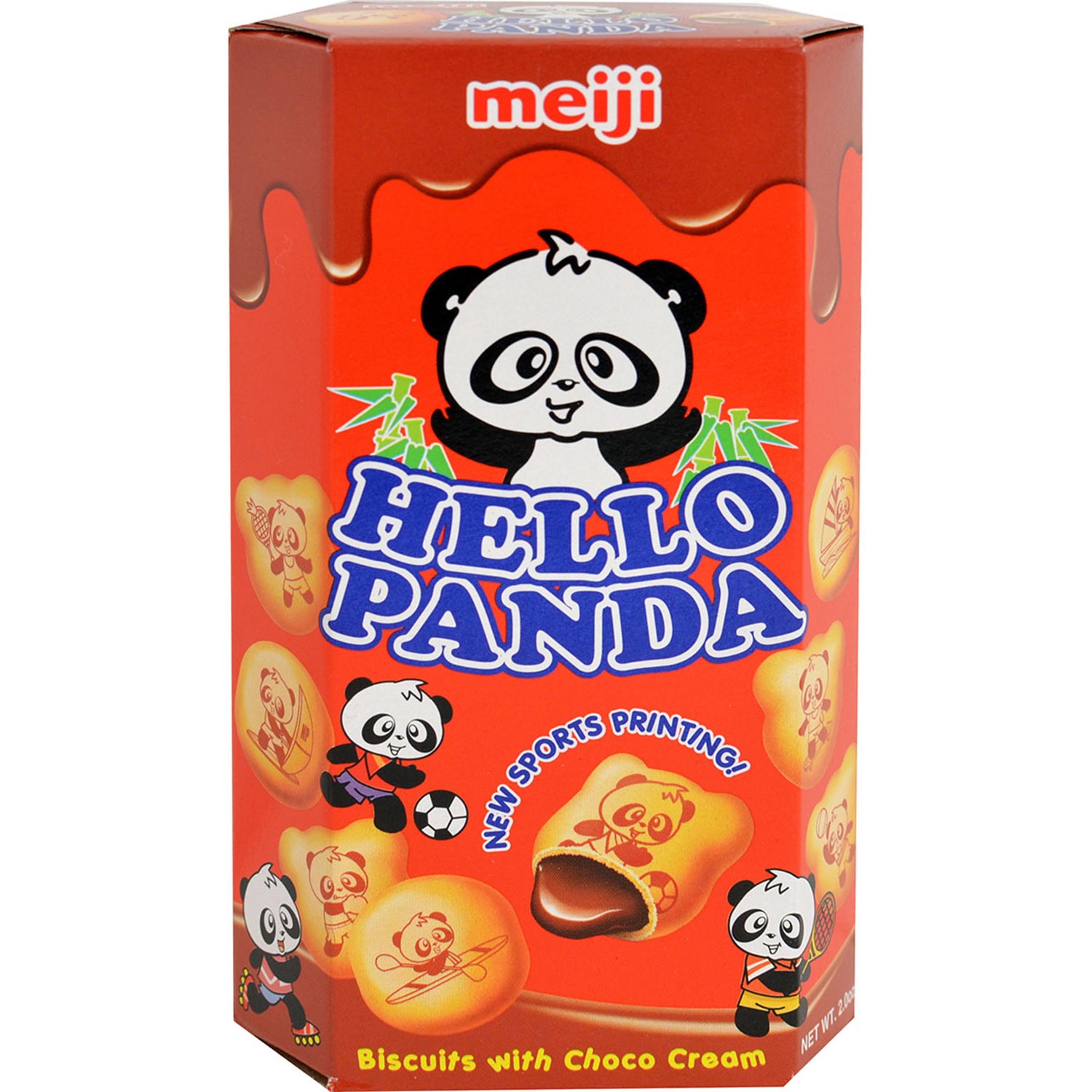 slide 1 of 5, Meiji Hello Panda Biscuits With Chocolate Cream, 2 oz