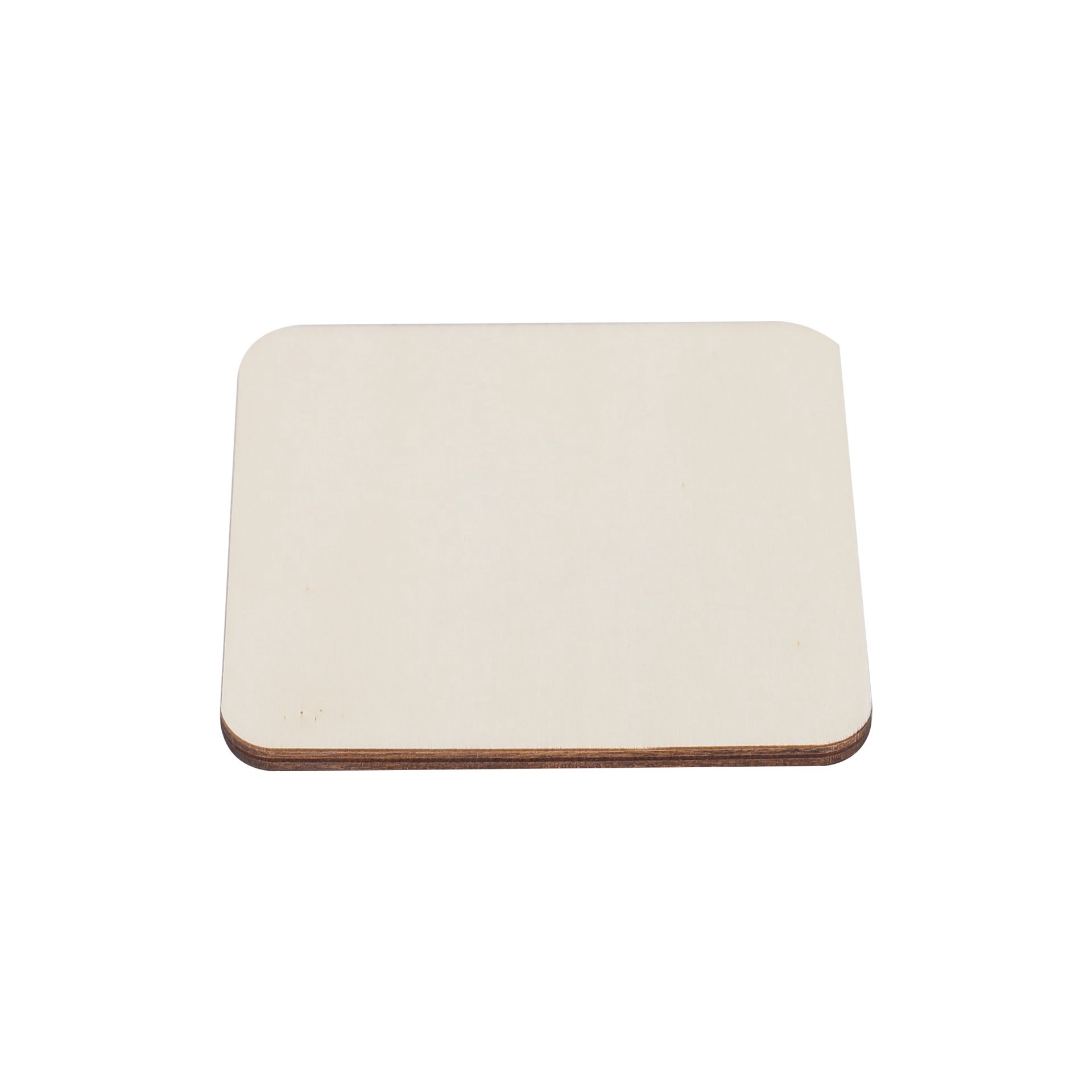 slide 2 of 2, 4" X 4" Square Wood Plaque By Make Market, 4 in x 4 in