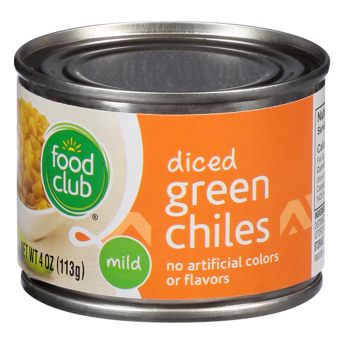 slide 6 of 13, Food Club Diced Mild Green Chiles 4 oz Can, 4 oz