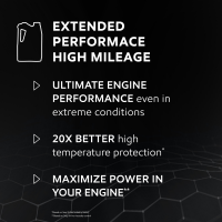 slide 19 of 25, Mobil 1 Extended Performance High Mileage Full Synthetic Motor Oil 5W-30, 5 Quart, 5 qt