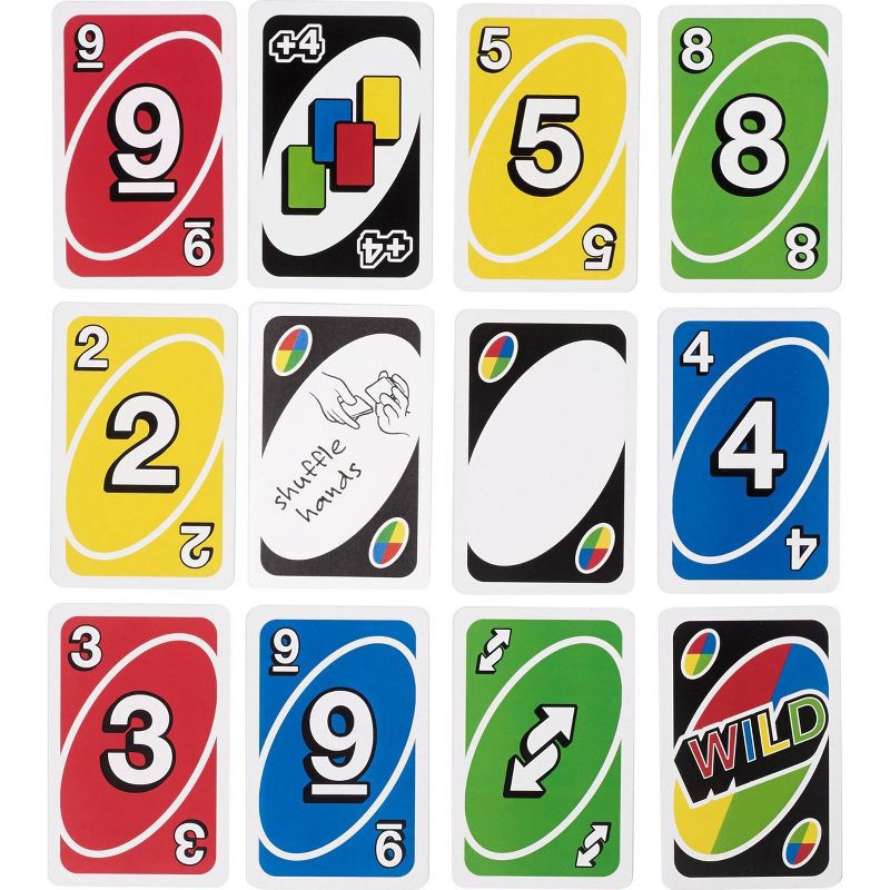 slide 5 of 7, Mattel UNO Card Game for Kids, Adults & Family Game Night, Original Game of Matching Colors & Numbers, 1 ct