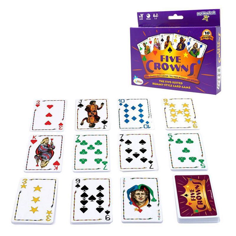 slide 3 of 8, PlayMonster Five Crowns Card Game, 1 ct