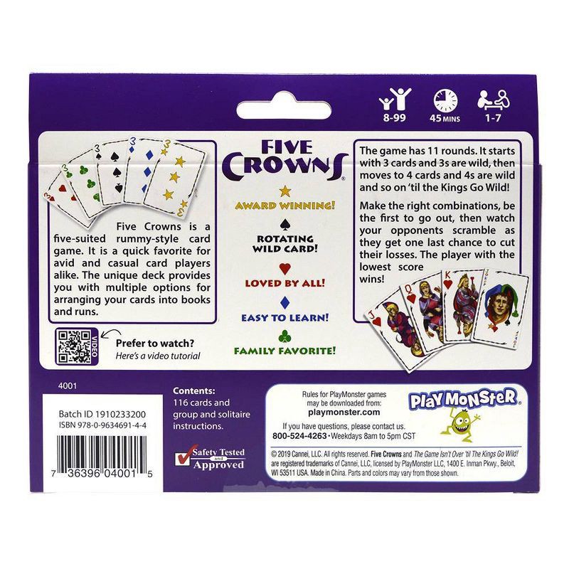 slide 6 of 8, PlayMonster Five Crowns Card Game, 1 ct