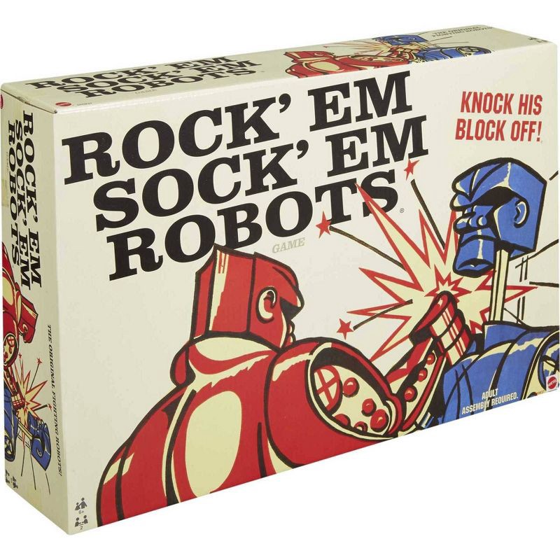 slide 4 of 5, Mattel Rock 'Em Sock 'Em Robots Game, 1 ct