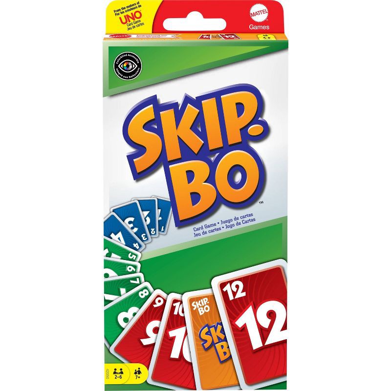 slide 1 of 6, Skip-Bo Card Game, 1 ct