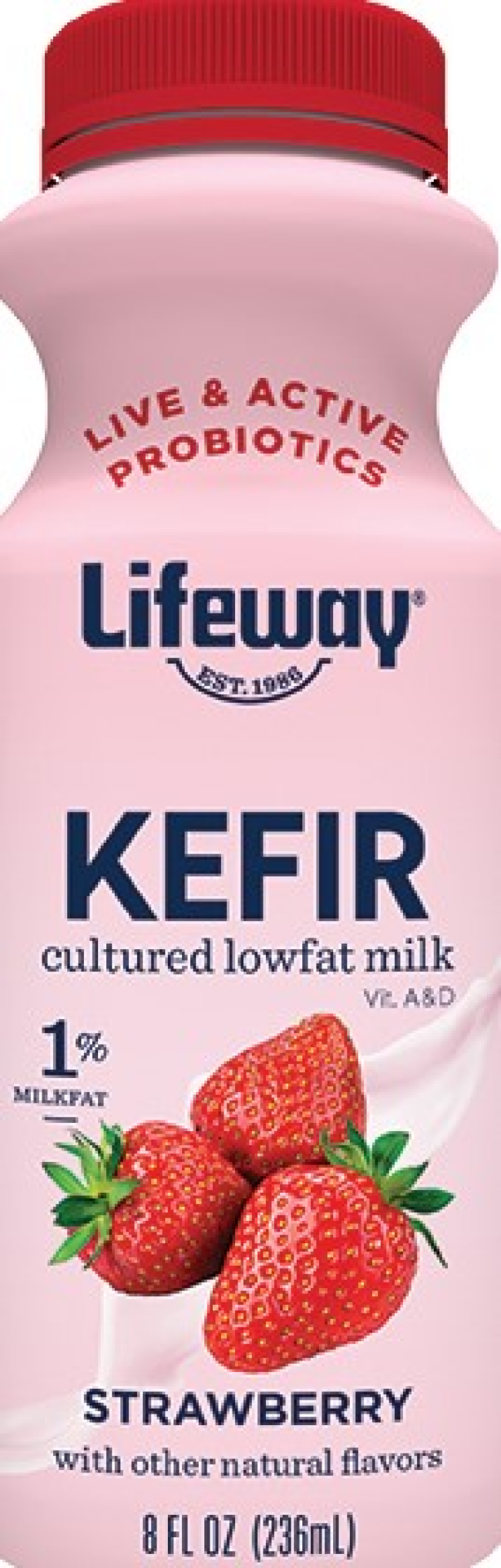 slide 1 of 1, Lifeway Strawberry Kefir 8 fl oz, 8 fl oz