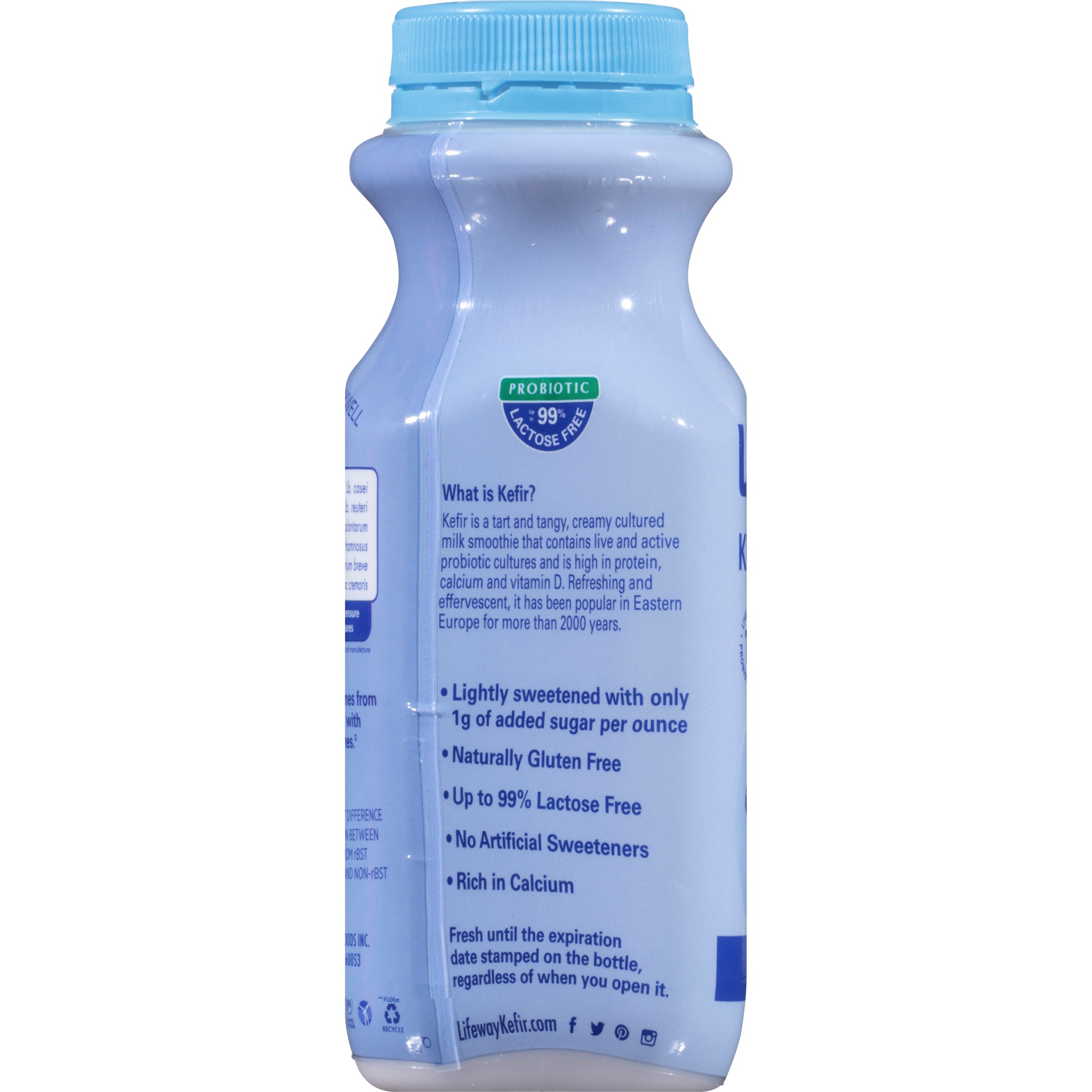 slide 4 of 8, Lifeway Keifir Blueberry Cultured Lowfat Milk Smoothie, 8 fl oz