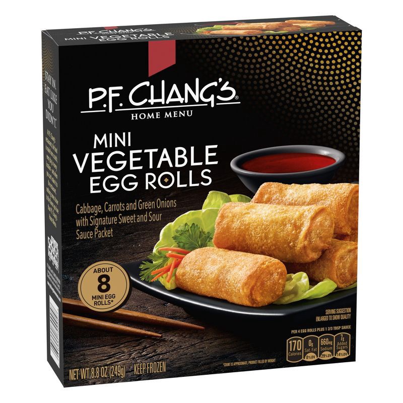 slide 2 of 5, P.F. Chang's Frozen Home Menu Vegetable Mini Egg Rolls - 8ct/8.8oz, 8 ct, 8.8 oz