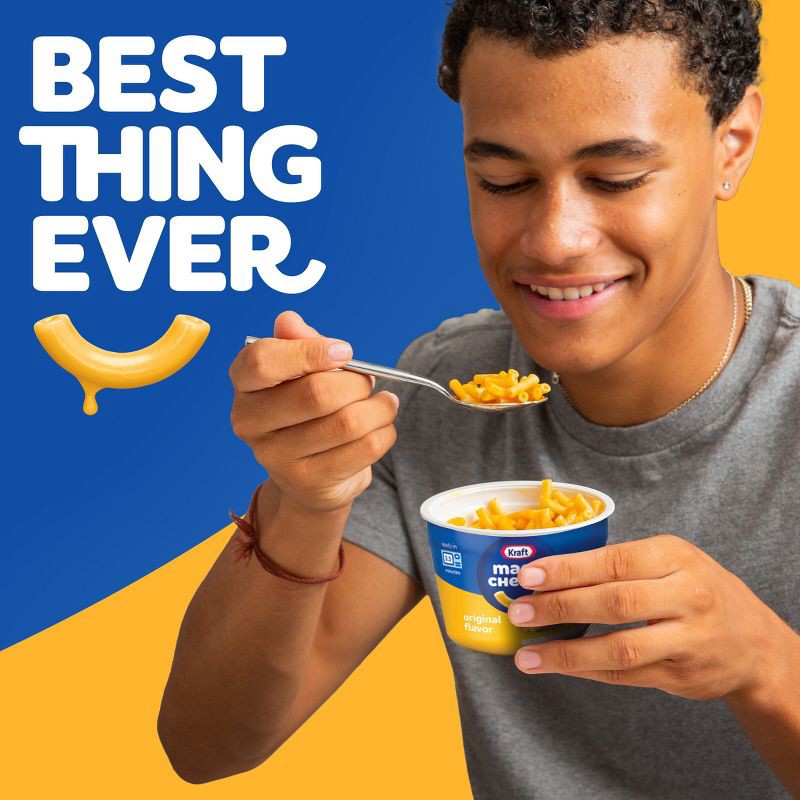 slide 3 of 8, Kraft Original Mac and Cheese Cups Easy Microwavable Dinner - 16.4oz/8ct, 16.4 oz, 8 ct