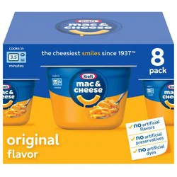 Kraft Original Mac and Cheese Cups Easy Microwavable Dinner - 16.4oz/8ct