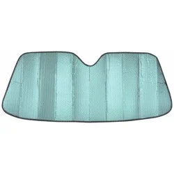 Type S Standard Super Shade Accordion Sunshade Pearl White: Car Windshield Shade, Off-White, Elastic Skirt, 23"x56"