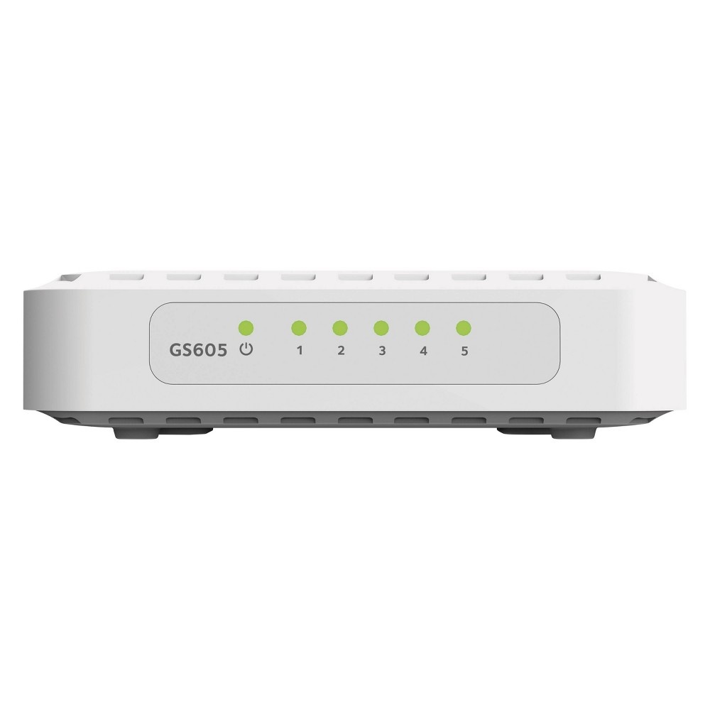 slide 2 of 3, Netgear 5 - Port Gigabit Ethernet Switch - White (GS605NA), 1 ct