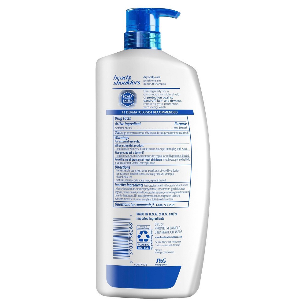 slide 7 of 17, Head & Shoulders Dry Scalp Care Daily-Use Anti-Dandruff Paraben Free Shampoo - 32.1 fl oz, 32.1 fl oz