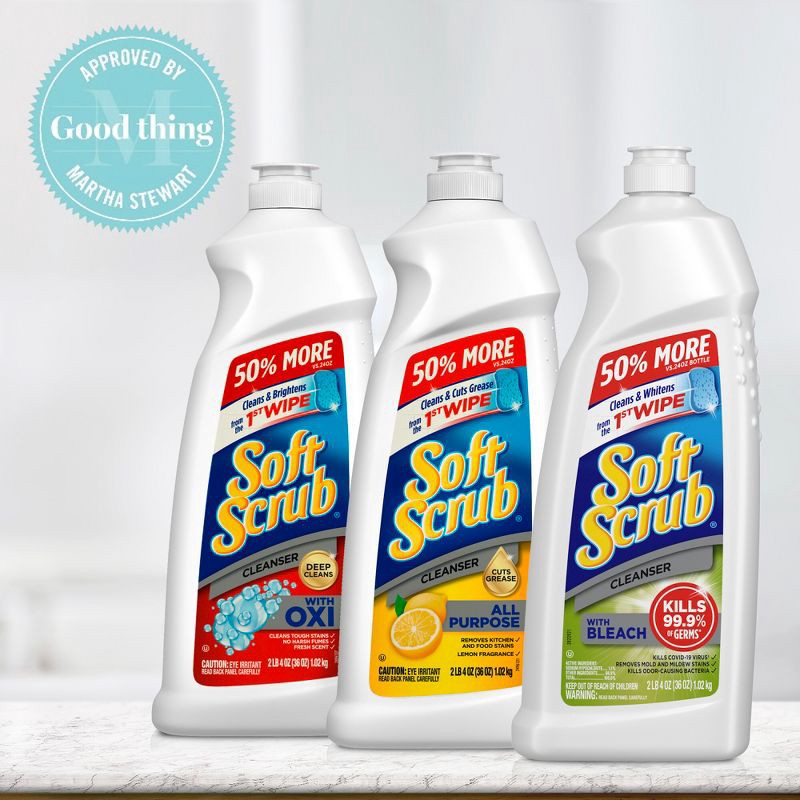 Soft Scrub Cleanser with Bleach - Shop All Purpose Cleaners at H-E-B