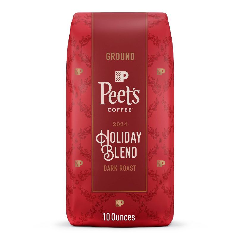 slide 1 of 8, Peet's Coffee Peet's Dark Roast Holiday Blend Ground Coffee - 10oz, 10 oz