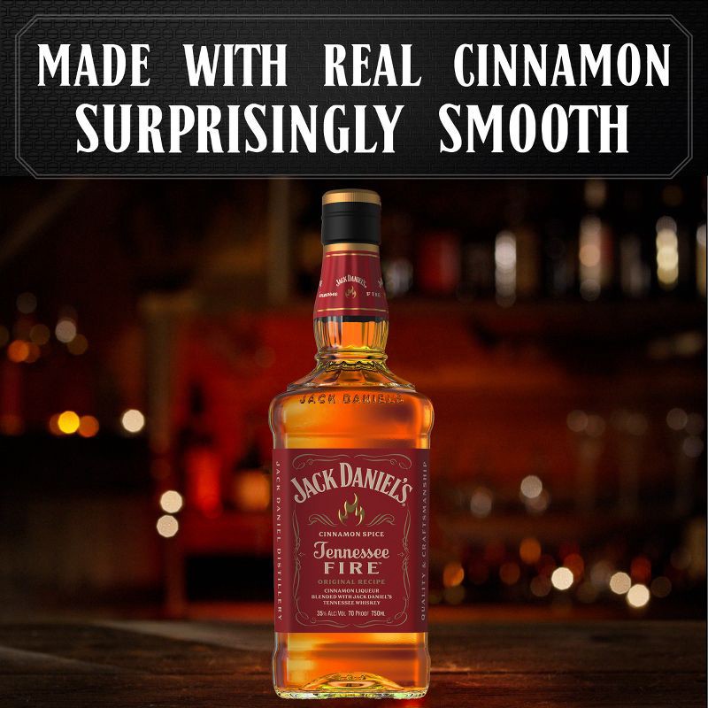 slide 7 of 10, Jack Daniel's Tennessee Fire Whiskey - 750ml Bottle, 750 ml