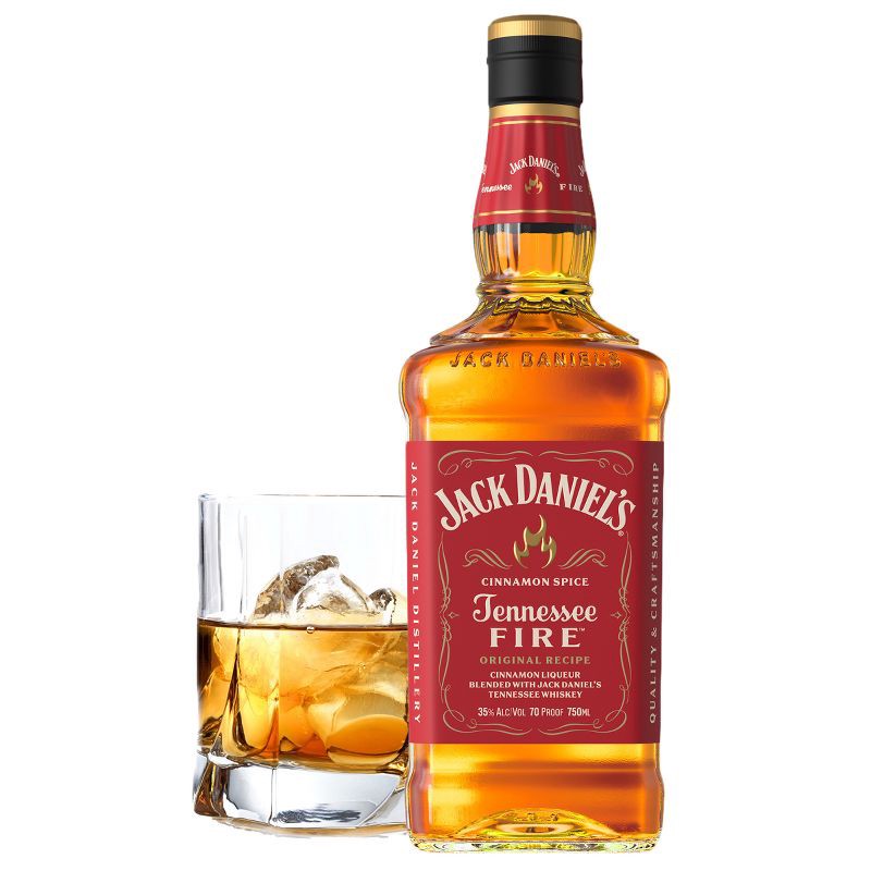 slide 1 of 10, Jack Daniel's Tennessee Fire Whiskey - 750ml Bottle, 750 ml