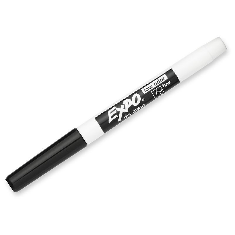slide 2 of 6, Expo 10pk Dry Erase Markers Fine Tip Black, 10 ct