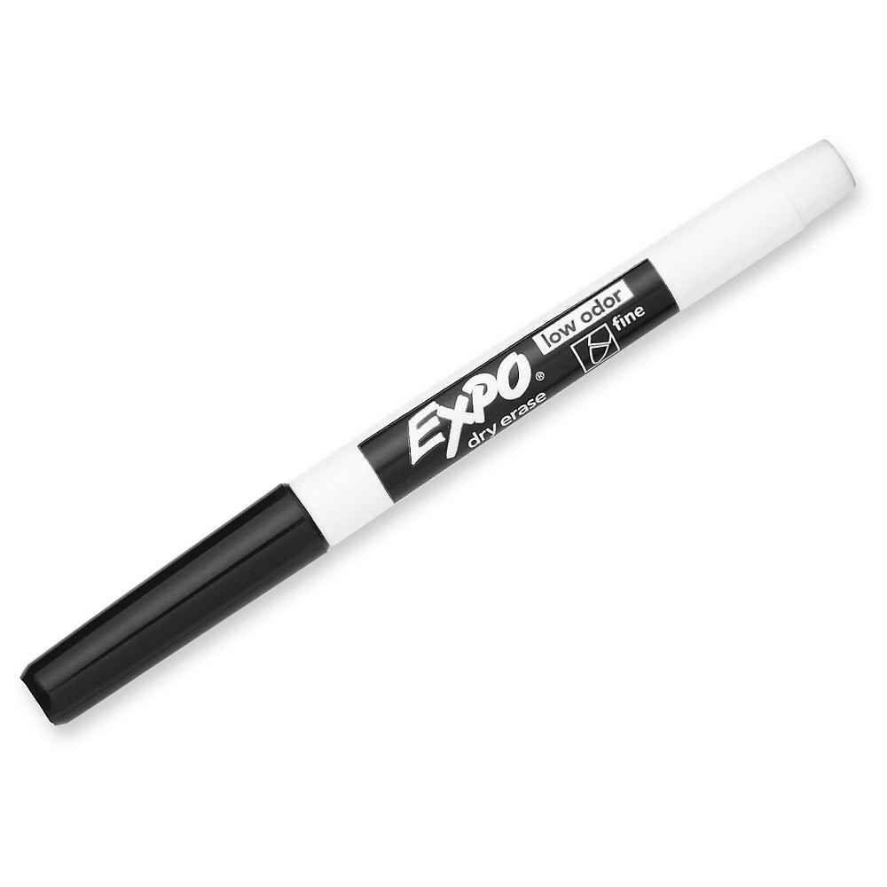 Expo 10pk Dry Erase Markers Fine Tip Black 10 ct Shipt