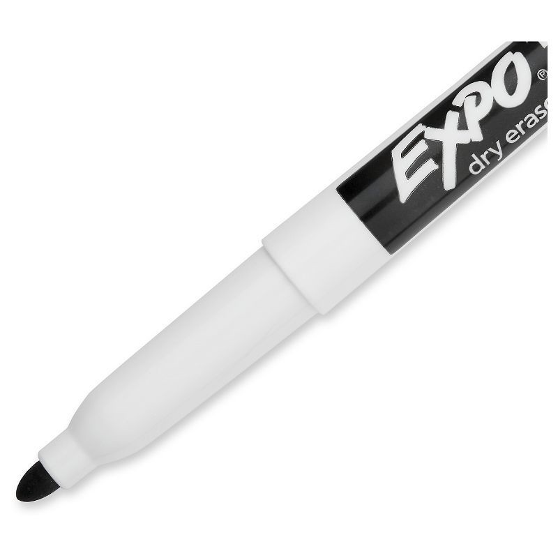 slide 3 of 6, Expo 10pk Dry Erase Markers Fine Tip Black, 10 ct