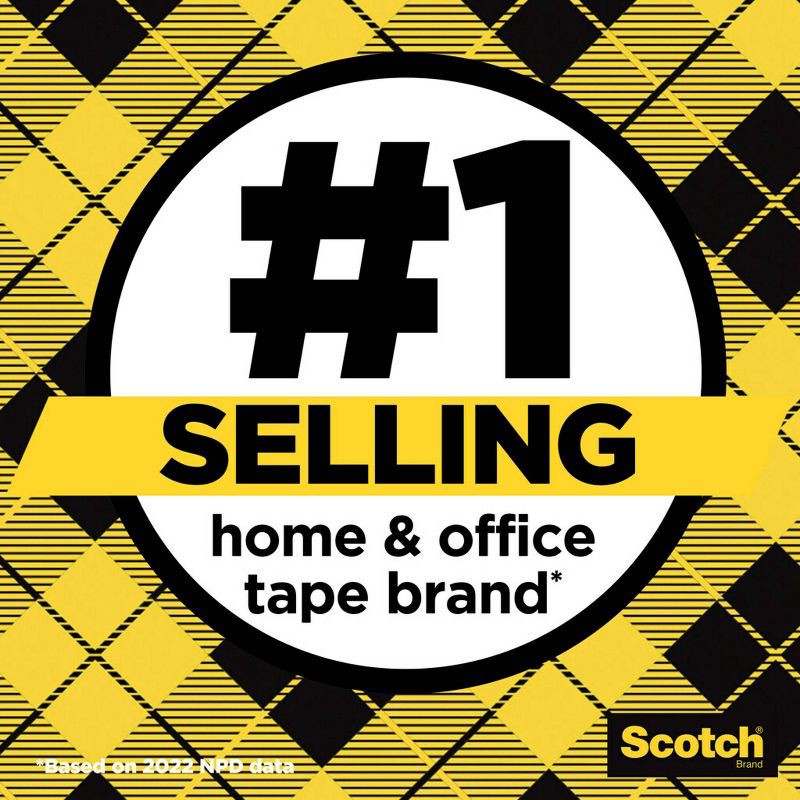 slide 3 of 17, Scotch 2pk Double Sided Permanent Tape .75" x 300", 2 ct