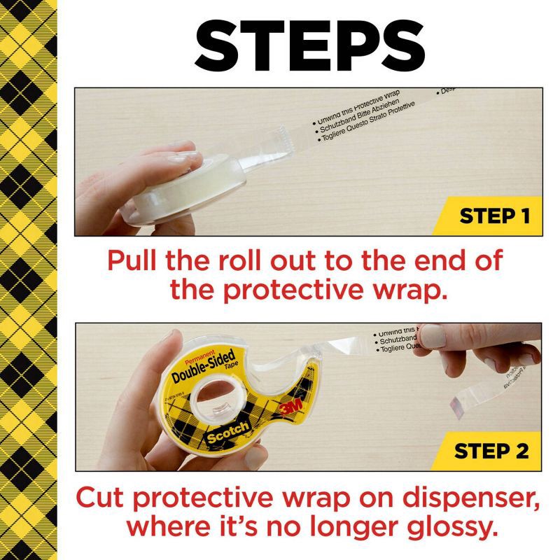 slide 4 of 17, Scotch Double Sided Tape with Dispenser 2pk, 2 ct