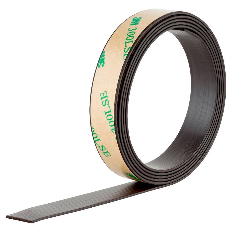 slide 5 of 7, Scotch .5" x 4' Repositionable Magnetic Tape - Black, 1 ct