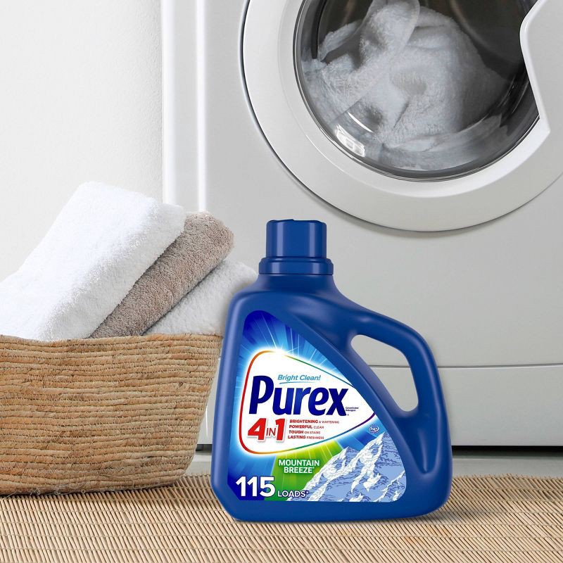 slide 7 of 9, Purex Fresh Mountain Breeze HE Liquid Laundry Detergent 115 Loads - 150 fl oz, 150 fl oz