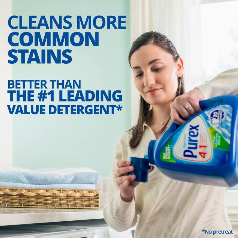 slide 9 of 9, Purex Fresh Mountain Breeze HE Liquid Laundry Detergent 115 Loads - 150 fl oz, 150 fl oz