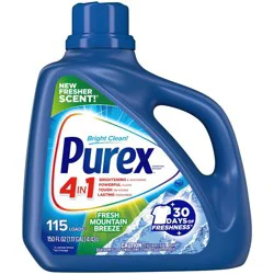 Purex Fresh Mountain Breeze HE Liquid Laundry Detergent 115 Loads - 150 fl oz