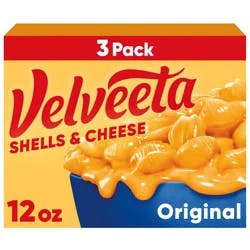 Velveeta Shells & Cheese Original Mac and Cheese Dinner - 36oz/3ct