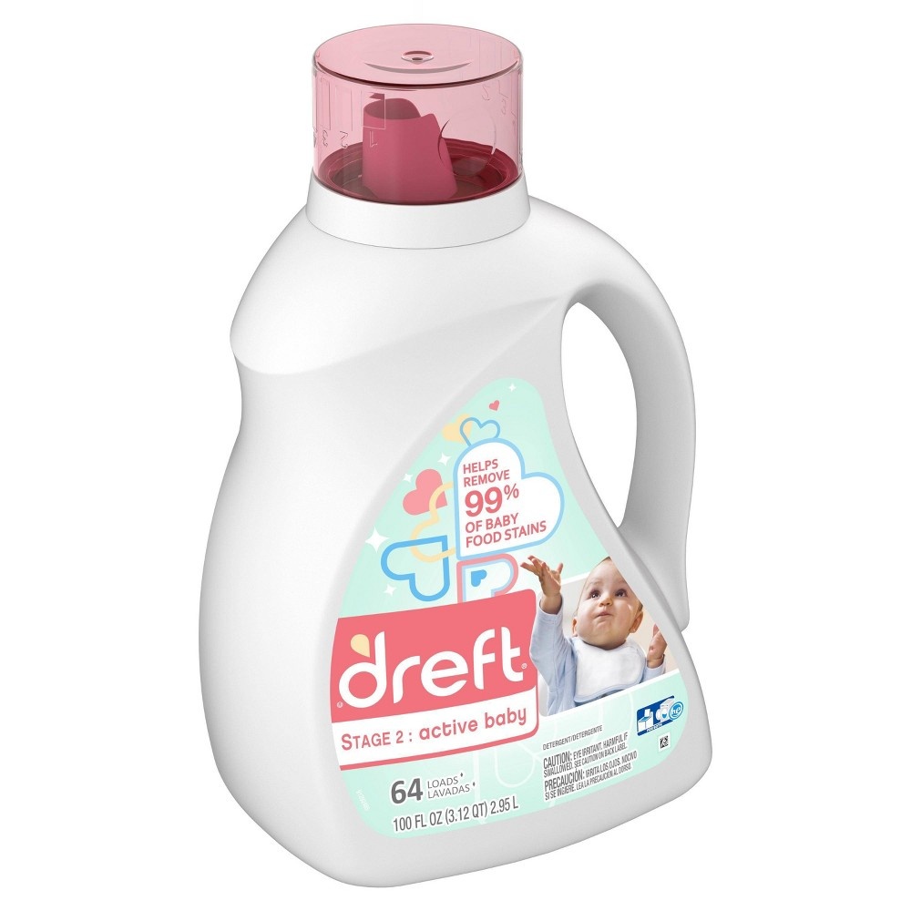 Dreft Stage 2 Active Baby Liquid Laundry Detergent Shipt