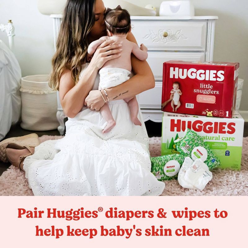 slide 9 of 9, Huggies Natural Care Sensitive Unscented Baby Wipes - 528ct, 528 ct