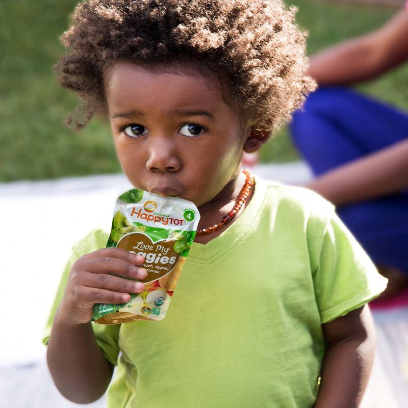 slide 2 of 7, Happy Family Happy Tot Organics Love My Veggies Stage 4 - Organic Carrots/Bananas - 4Pk/4.22oz, 4 ct, 4.22 oz