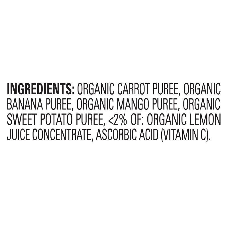 slide 3 of 8, Happy Baby Happy Tot Love My Veggies Organic Carrots, Bananas, Mangos & Sweet Potatoes Toddler Pouch - 4.22oz/4pk, 4.22 oz, 4 ct