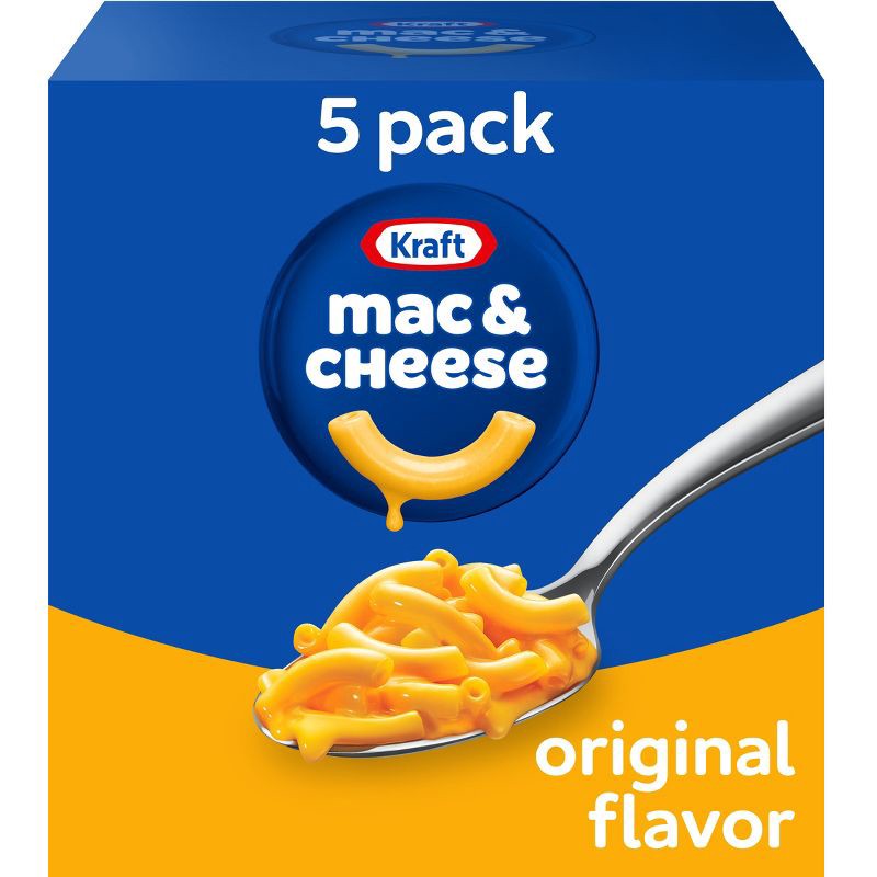 slide 1 of 9, Kraft Original Mac and Cheese Dinner - 36.25oz/5ct, 36.25 oz, 5 ct