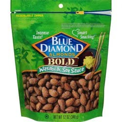 Blue Diamond Almonds Blue Diamond Wasabi & Soy Sauce Almonds - 12oz