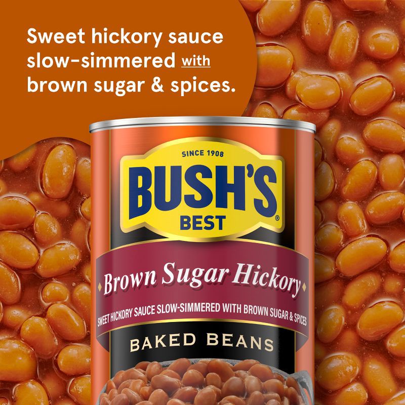 slide 2 of 8, Bush's Brown Sugar Hickory Baked Beans - 28oz, 28 oz