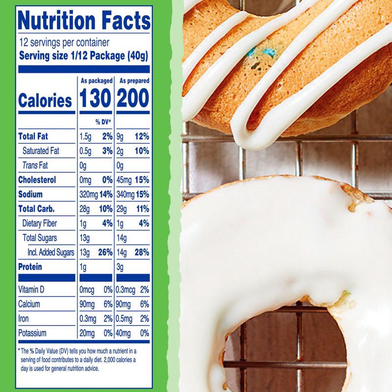 slide 8 of 11, Pillsbury Gluten Free Funfetti Cake Mix with Candy Bits - 17oz, 17 oz