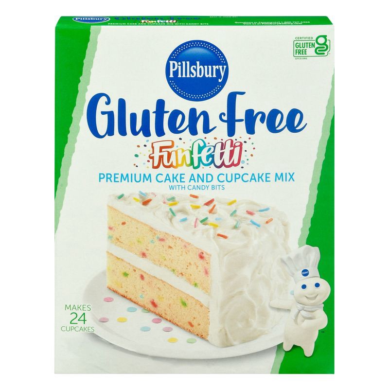 slide 1 of 5, Pillsbury Gluten Free Funfetti Cake Mix with Candy Bits - 17oz, 17 oz