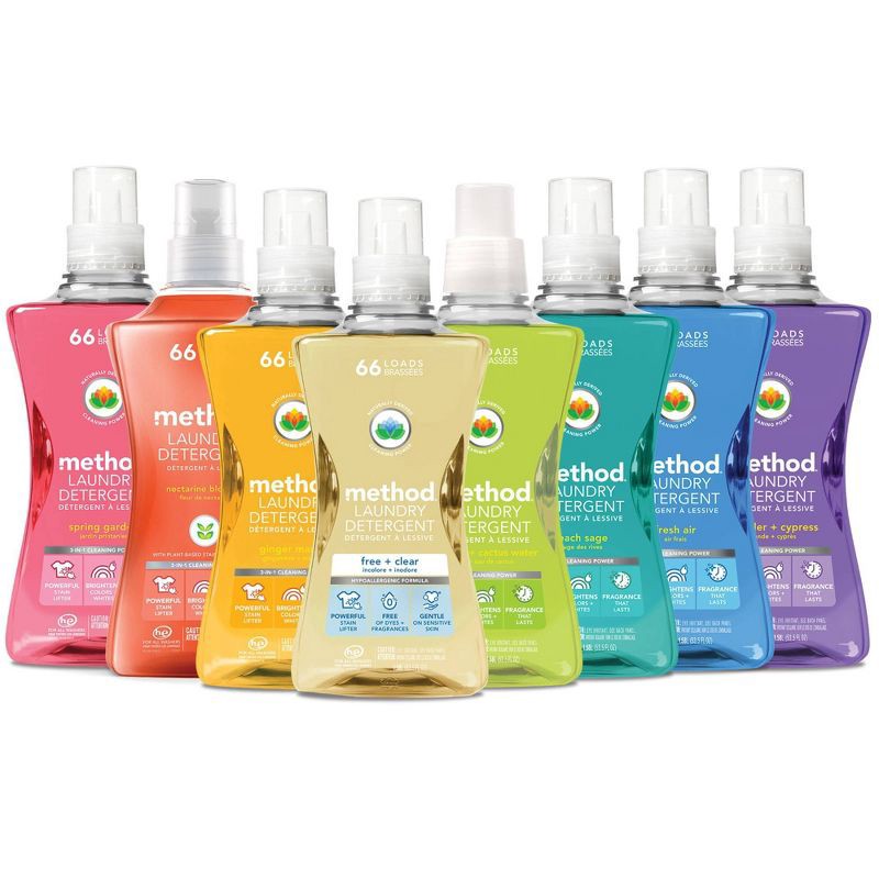 slide 4 of 5, Method Ginger Mango Concentrated Liquid Laundry Detergent 66 Loads - 53.5 fl oz, 53.5 fl oz