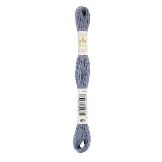 slide 1 of 1, 602 Mist Indlgo 6.3 in x 0.4 in x 0.4 in Dmc Eco Vita 17.5yd. Naturally Dyed Organic Wool Thread, 6.3 in x 0.4 in x 0.4 in