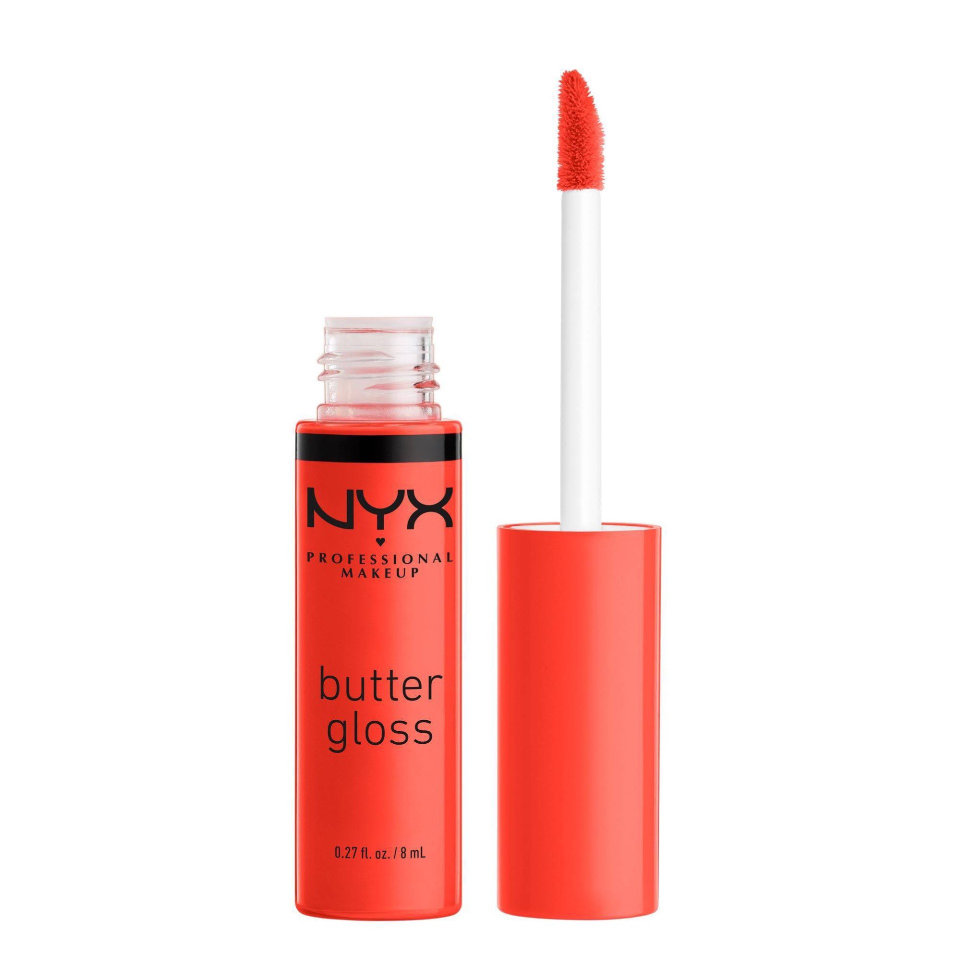 slide 1 of 8, NYX Professional Makeup Butter Lip Gloss - 37 Orangesicle - 0.27 fl oz, 0.32 oz