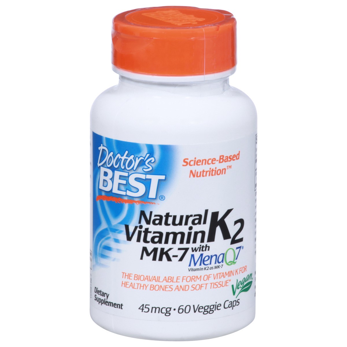 slide 1 of 1, Doctor's Best Natural Vitamin K2 Mk-7 With Menaq7 Dietary Supplement, 60 ct