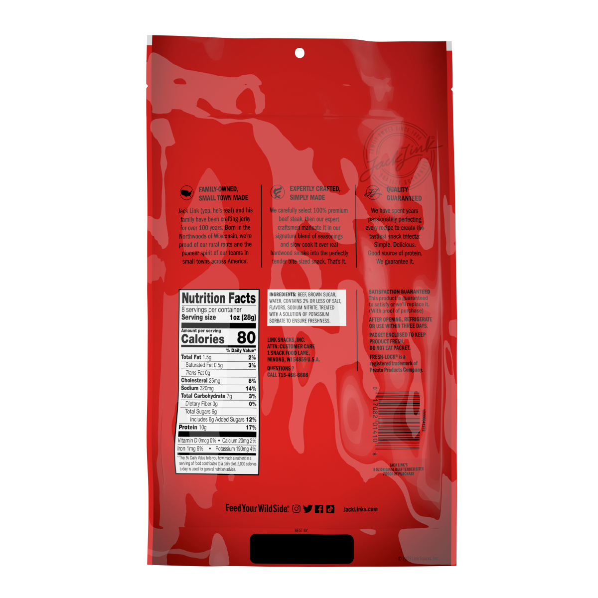 slide 2 of 2, Jack Link's Original Beef Tender Bites 8 oz, 8 oz