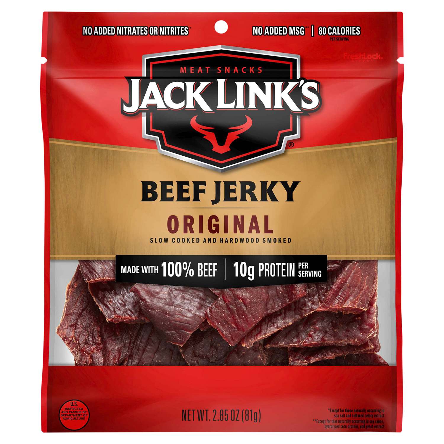 slide 1 of 2, Jack Link's Original Beef Jerky 2.85 oz, 2.85 oz