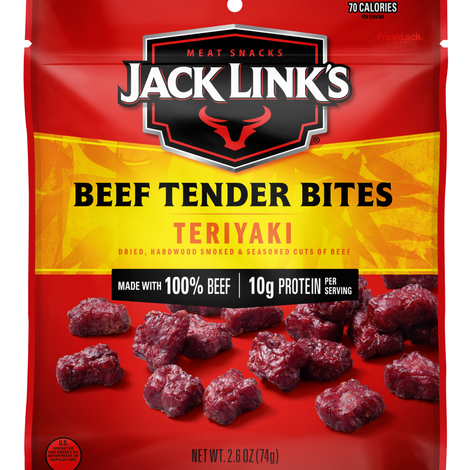 slide 1 of 2, Jack Link's 10g Protein Beef Tender Bites - Teriyaki, 2.6 oz