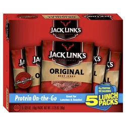 Jack Link's Original Beef Jerky 5 - 0.625 oz Packs
